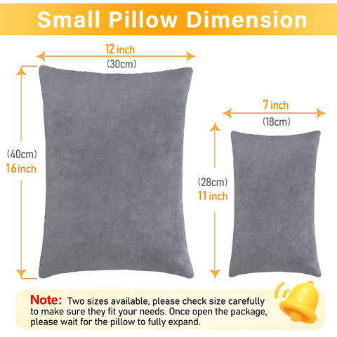 1 MIDDLE ONE small pillow with zipper, customize height for comfort.