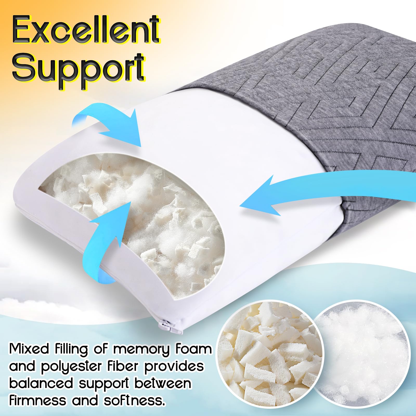 1 MIDDLE ONE travel pillow compact size with carry bag