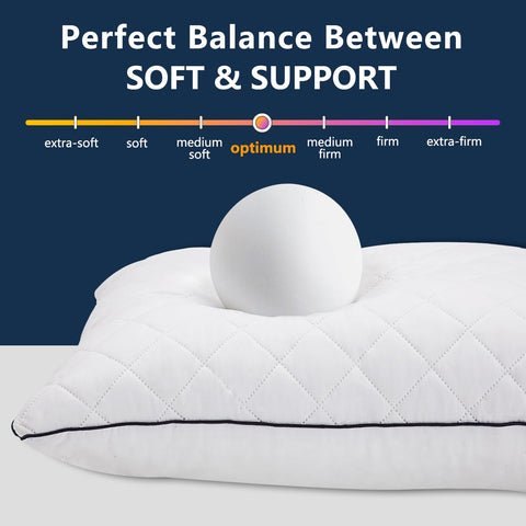1 MIDDLE ONE zippered loft adjustment lets you customize firmness.
