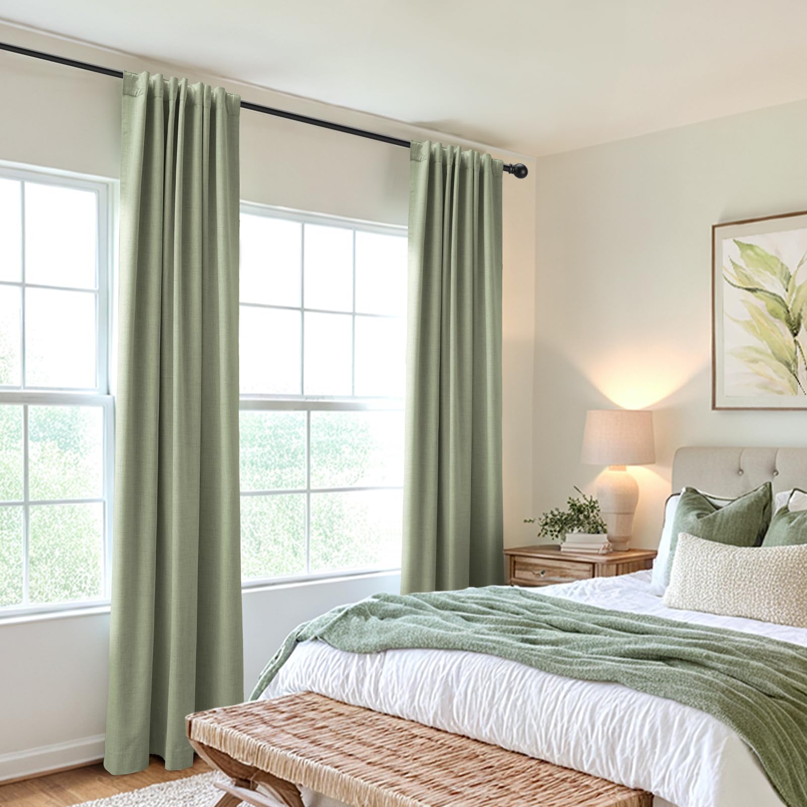 100% Blackout Shield packaging shows two-panel set for quick setup and full window coverage.