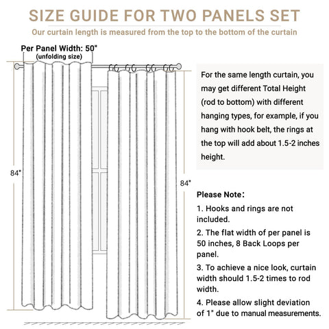 100% Blackout Shield cream curtains machine washable for easy care