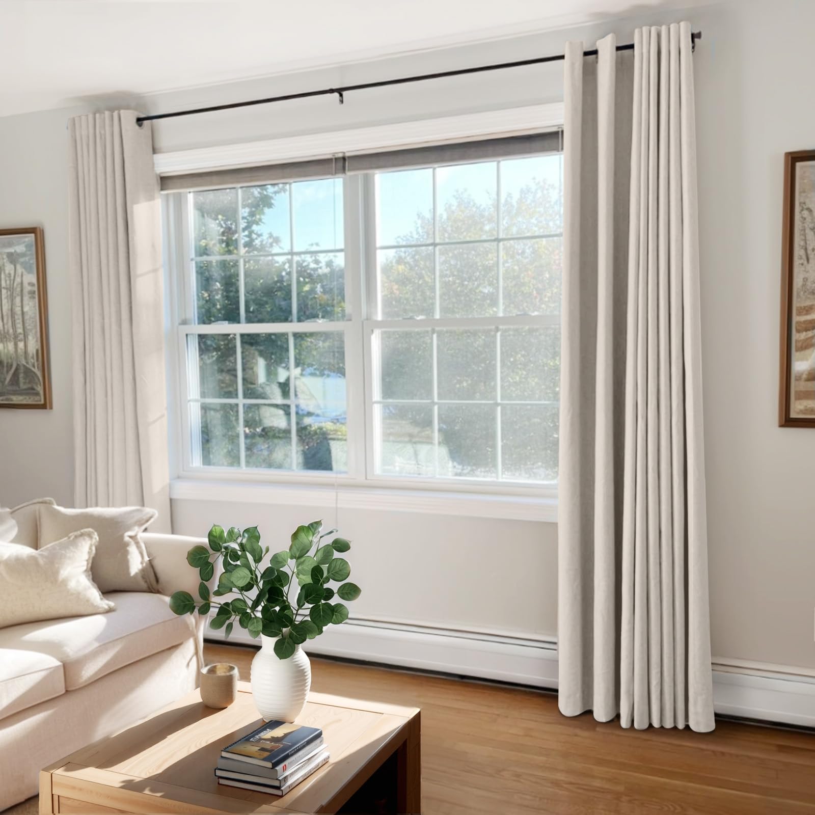 100% Blackout Shield easy installation on a standard rod