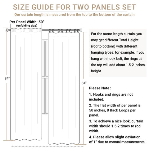 100% Blackout Shield linen curtains bedroom setup in oatmeal color