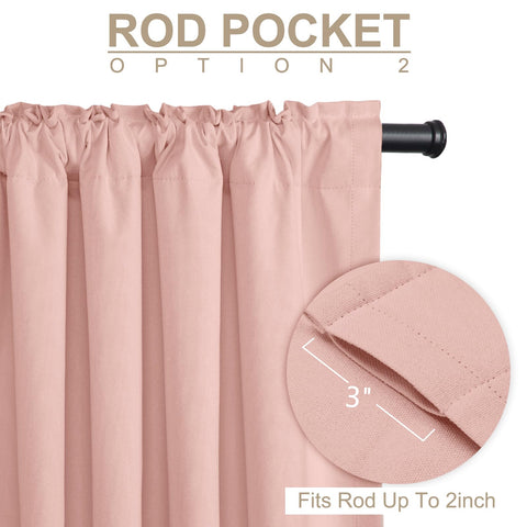 100% Blackout Shield thermal insulated curtains help regulate room temperature.
