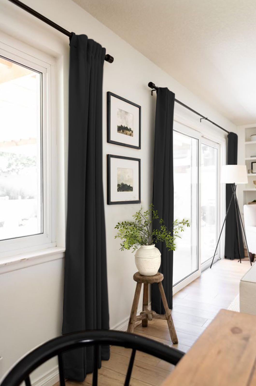 100% Blackout Shield thermal insulation helps maintain room temperature.