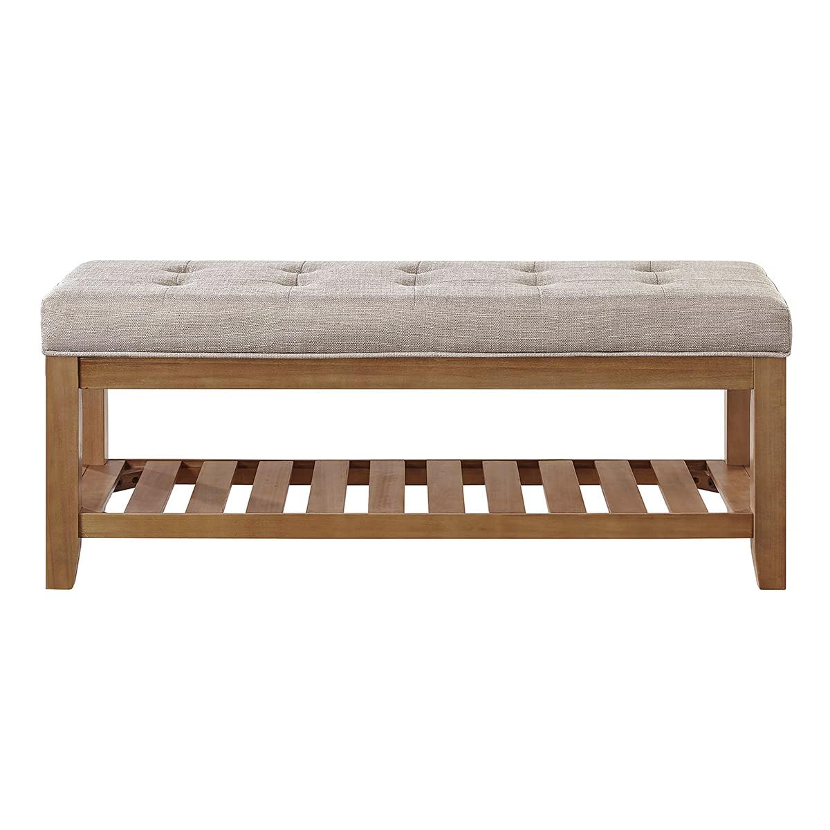 24KF entryway foyer bench provides cozy seating and space to organize