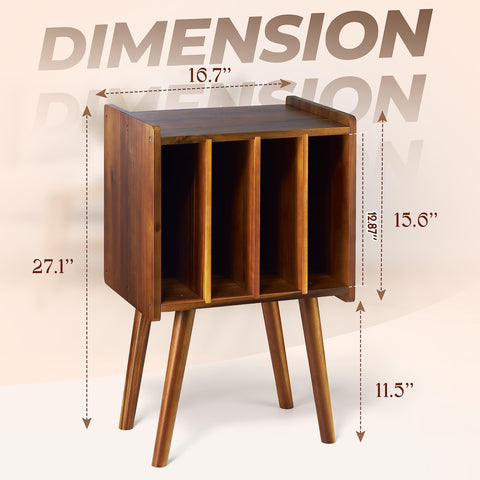 2BHOME removable divider enables customizing space for books and magazines.