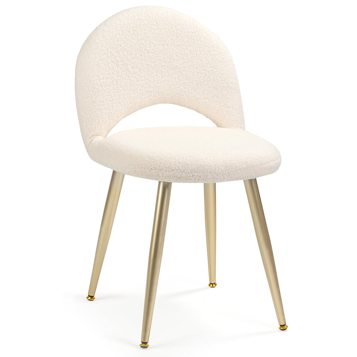 2BYF vanity chair with adjustable backrest for makeup routines