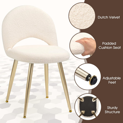 2BYF boucle cream seat with sherpa finish adds cozy comfort