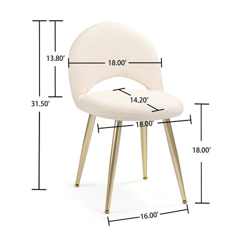 2BYF vanity chair used at desk or office for focused work