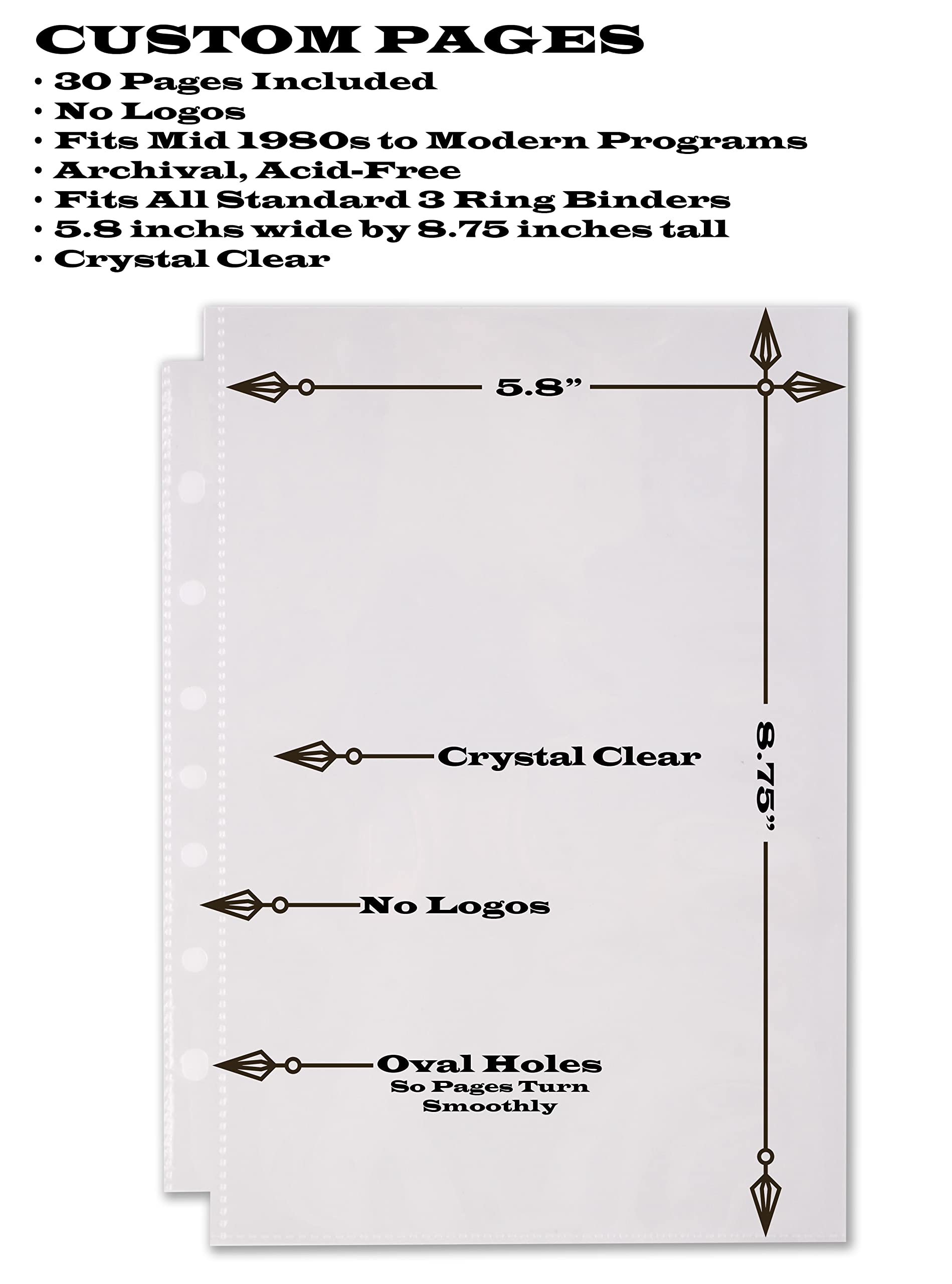 2Fold plain black binder, durable storage for programs