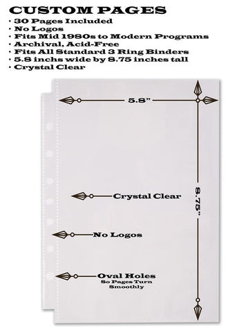 2Fold plain black binder, durable storage for programs