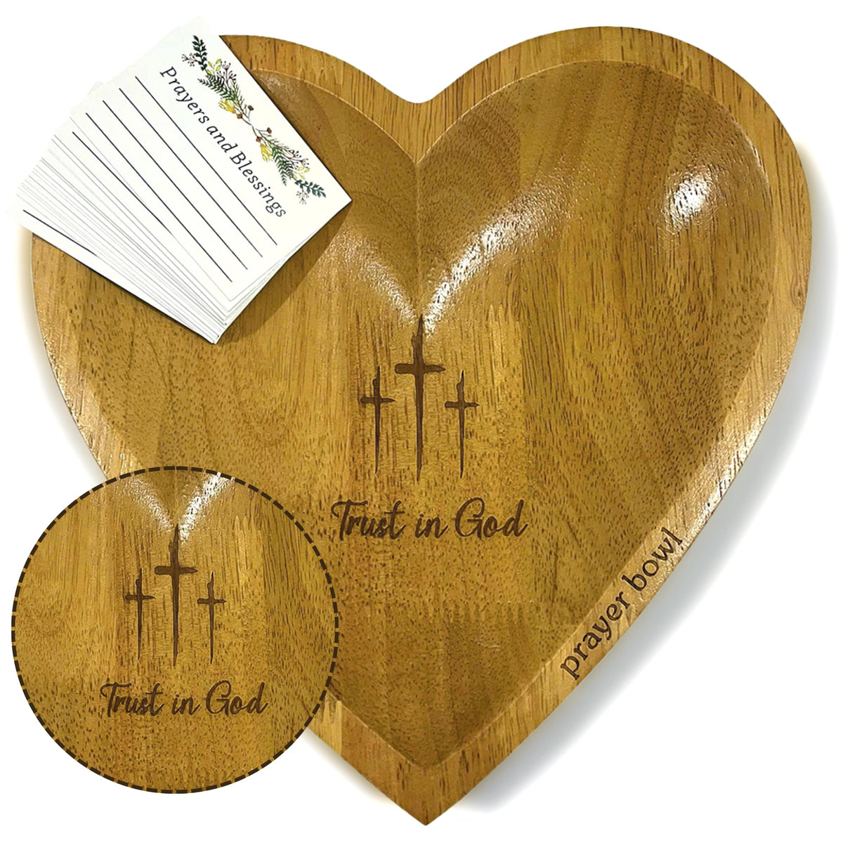 2IMT Prayer Bowl with heart and cross for daily reflection