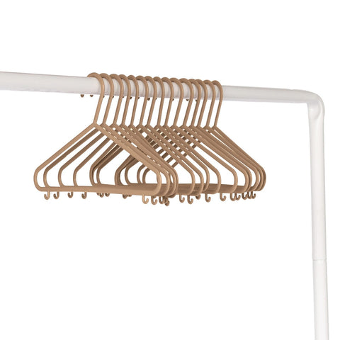 3 Sprouts speckled brown hanger adds stylish charm to any kid closet.