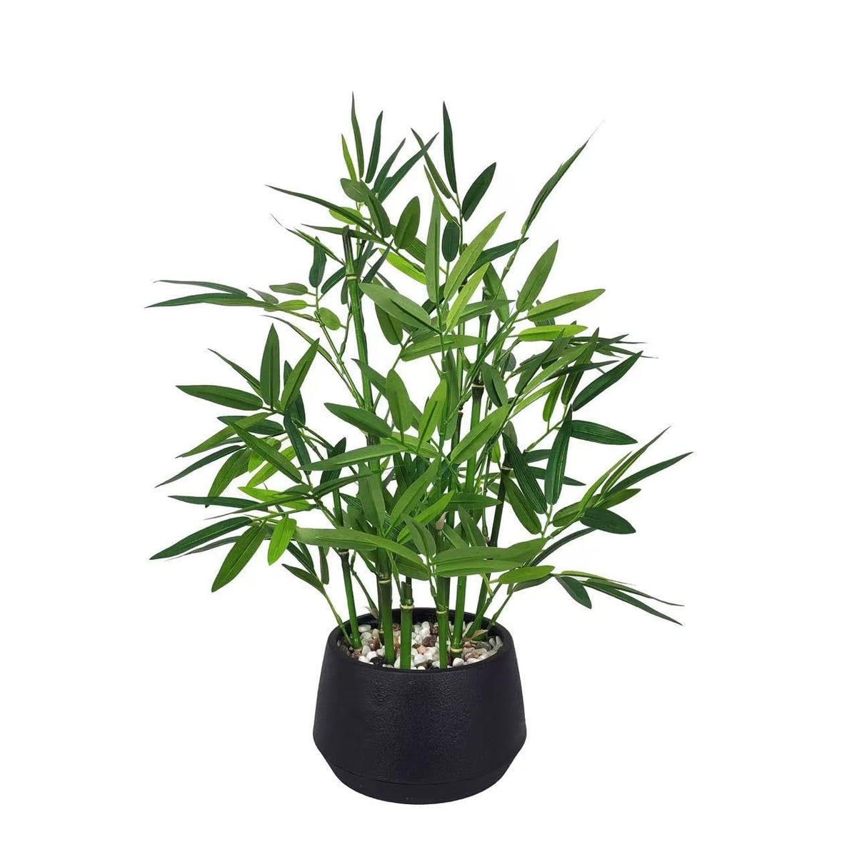 365 Blooming Decor artificial bamboo tall plant in black pot for elegant home décor