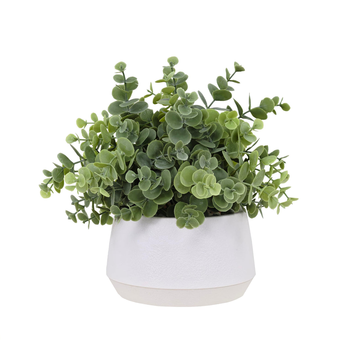 365 Blooming Decor artificial eucalyptus leaves close-up showing realistic texture and fade resistance.