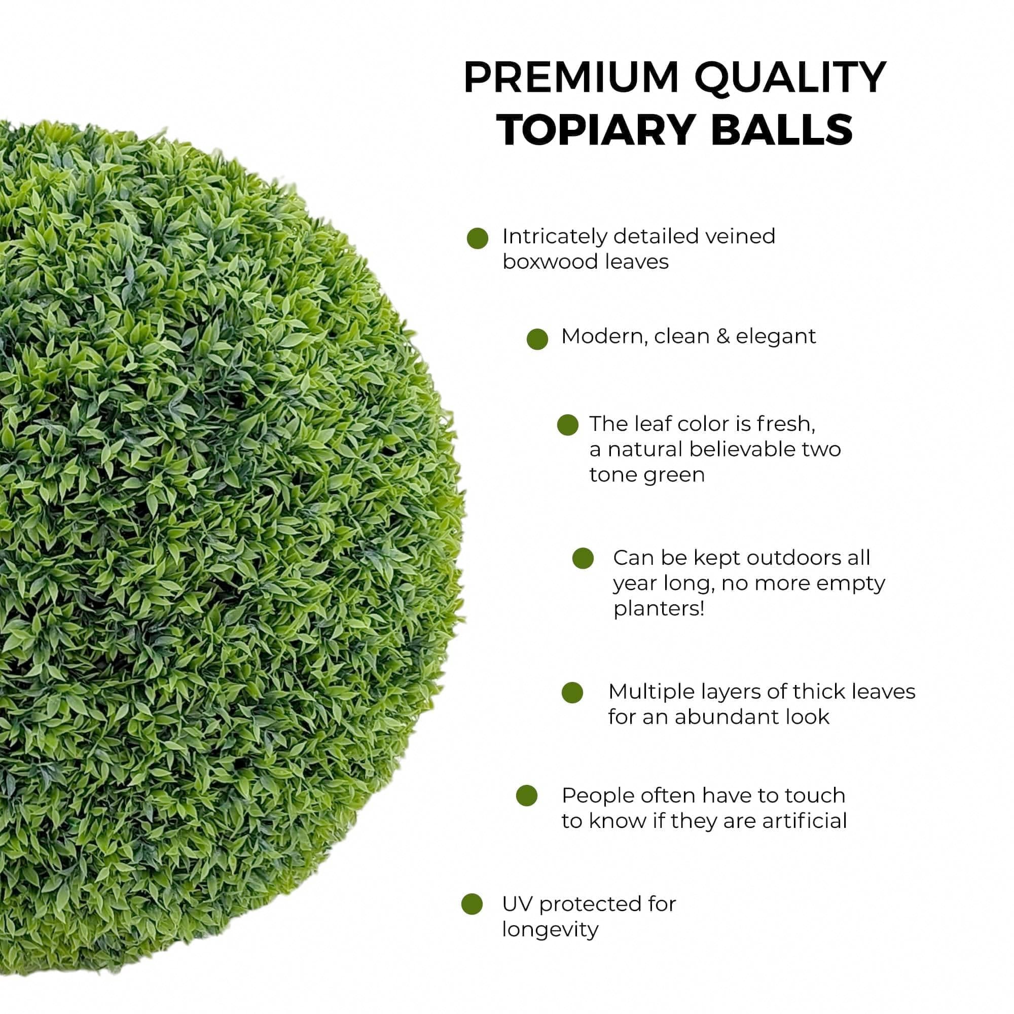 365 Curb Appeal 23 XL topiary ball indoor outdoor versatility in various spaces