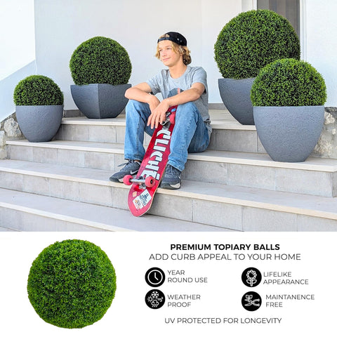 365 Curb Appeal 23 XL topiary ball UV protection preserves color outdoors