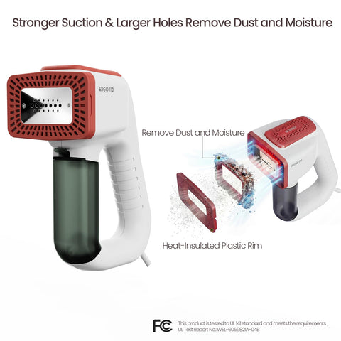 3DOEX handheld garment steamer with 122ml tank for on-the-go use.