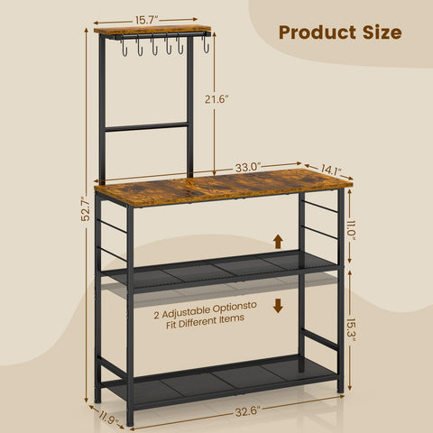 3IngSeagulls bakers rack easy-assembly with included tools.