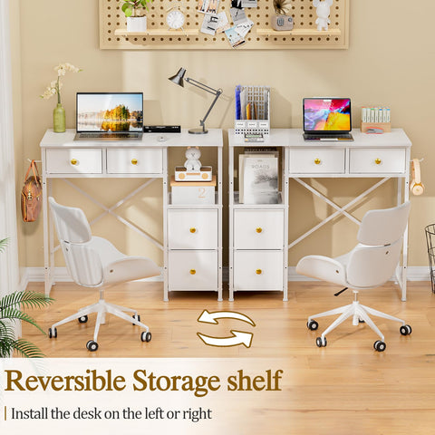 3IngSeagulls desk showing reversible shelf layout for left or right side