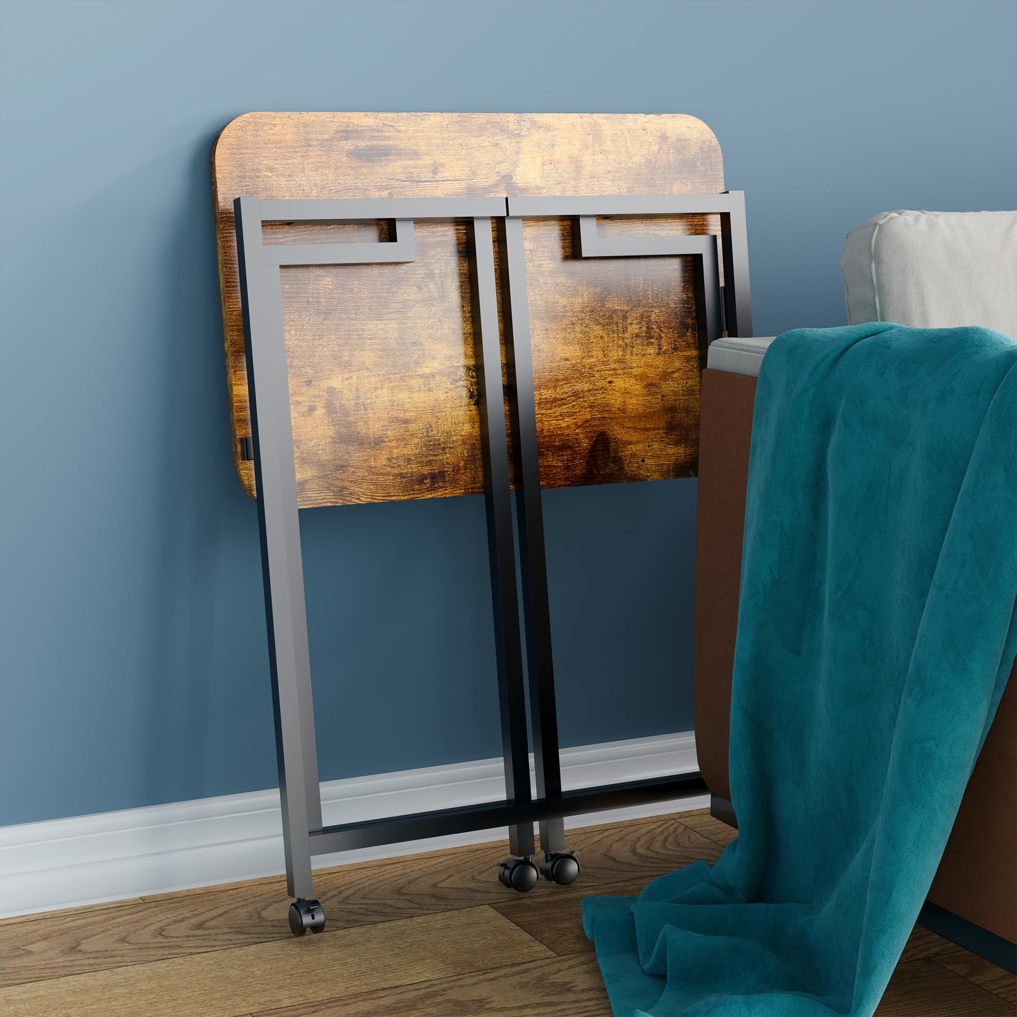 4NM wheeled office desk on smooth flooring for easy relocation