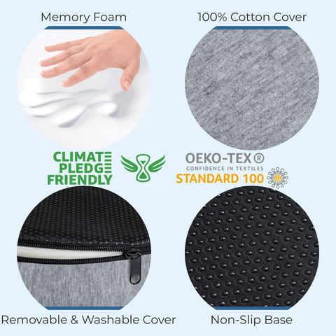 5 Stars United donut pillow breathable cover keeps you comfortable all day.