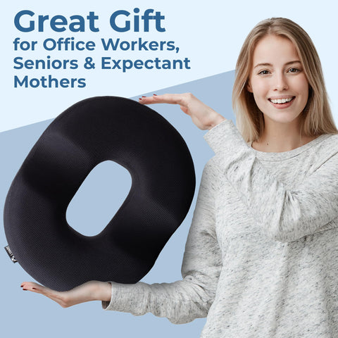 Removable machine washable cover for the donut pillow