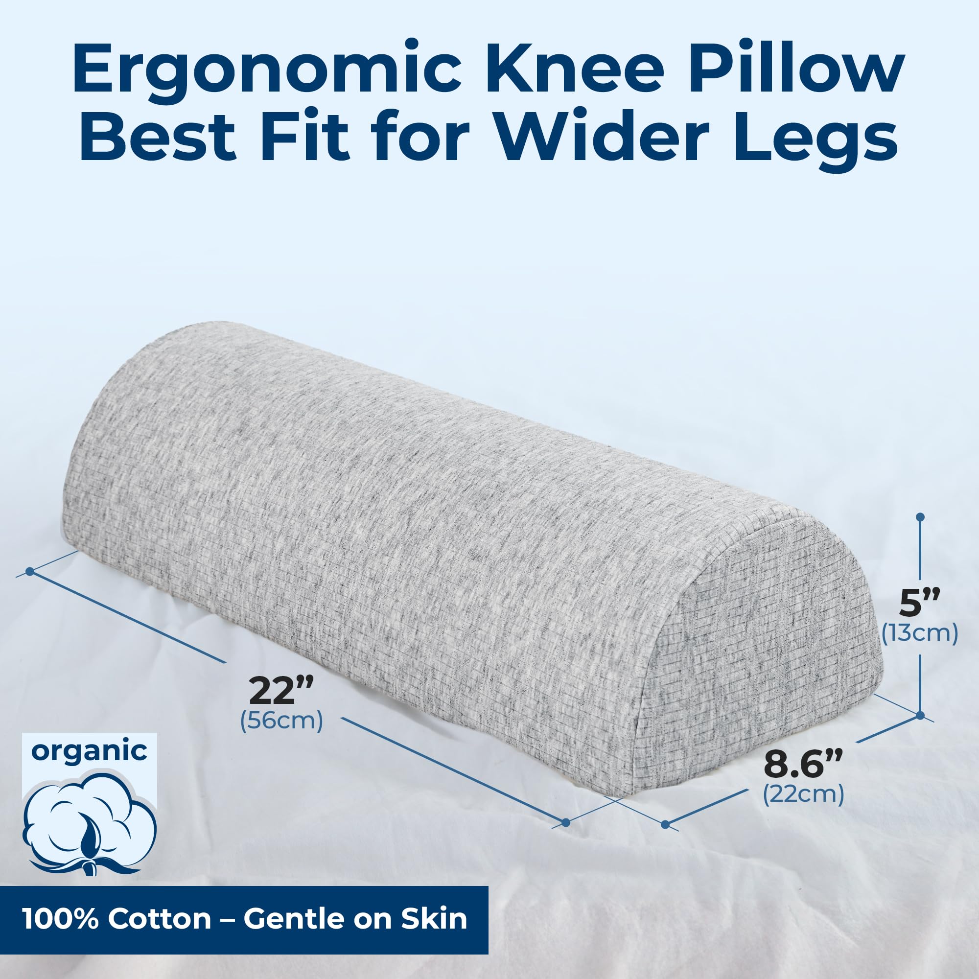 5 STARS UNITED ergonomic sleep position pillow supports back and side sleepers.