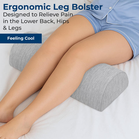 5 STARS UNITED half-moon bolster provides leg support for alignment