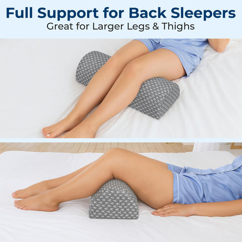 5 STARS UNITED large half moon bolster rests between knees for better spinal alignment