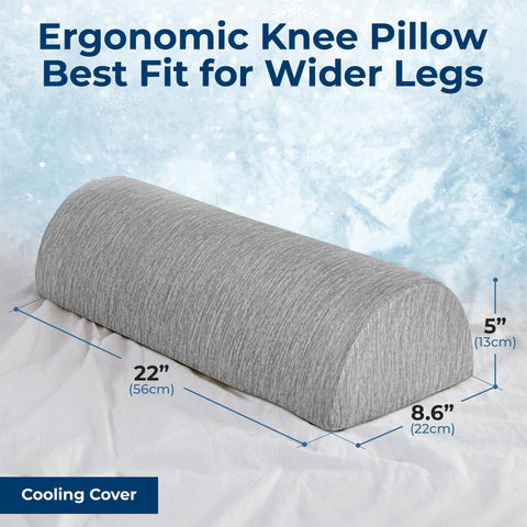 5 STARS UNITED multi-position sleep pillow adapts under knees, between knees, or as neck support