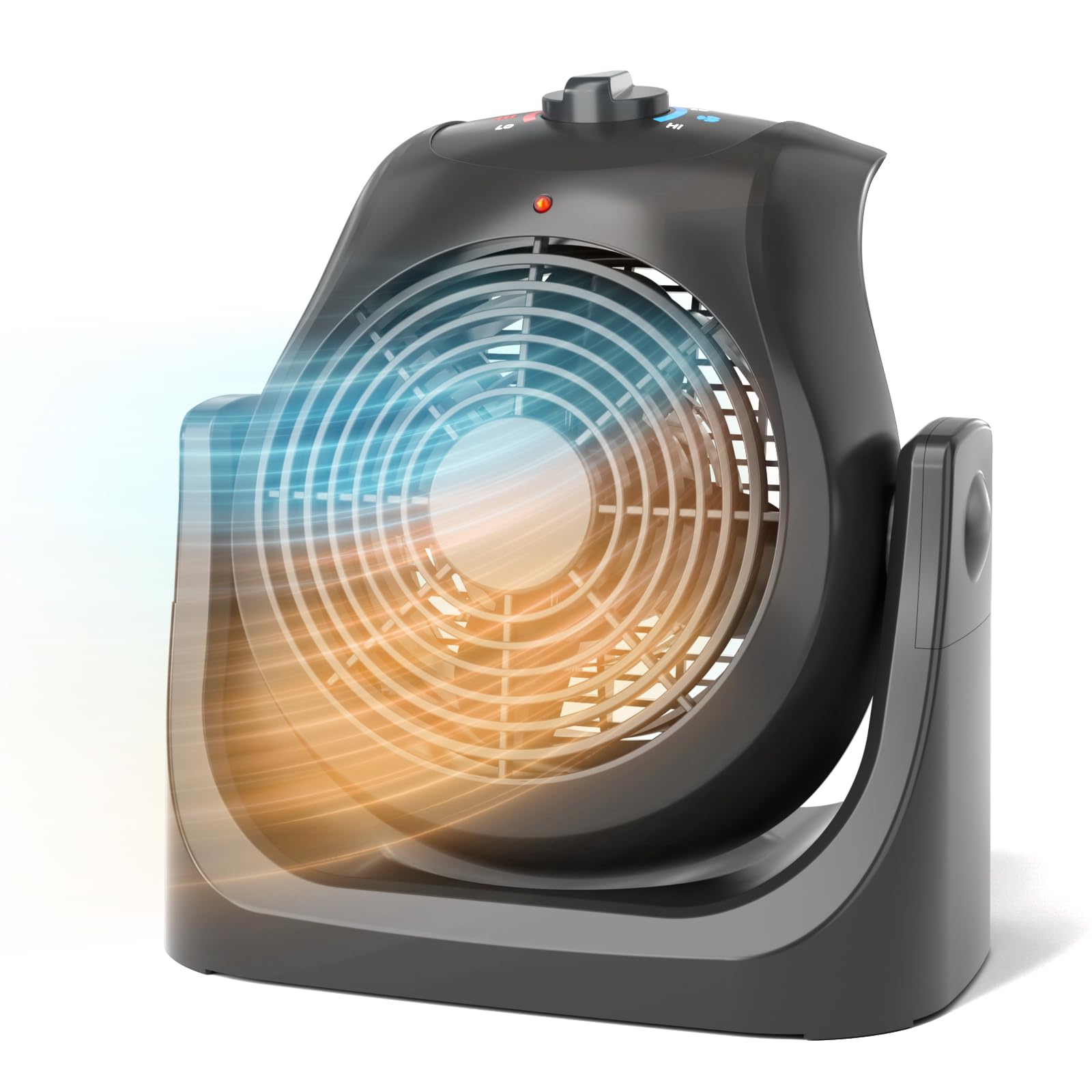 5 SUNDAY LIVING 2-in-1 heater and fan front view for desk use