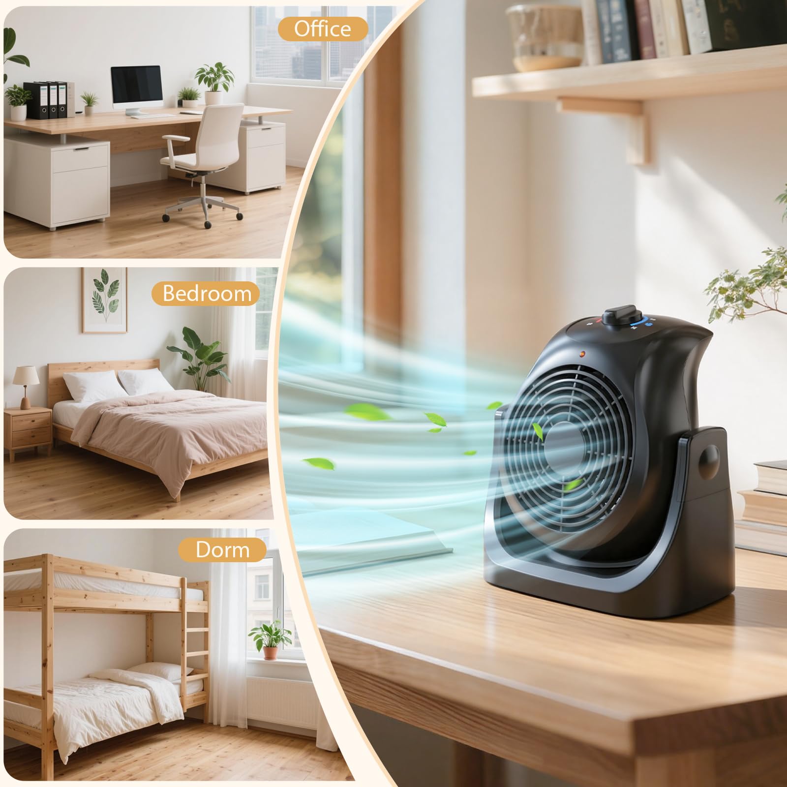 5 SUNDAY LIVING quiet operation with brushless motor for peaceful rooms