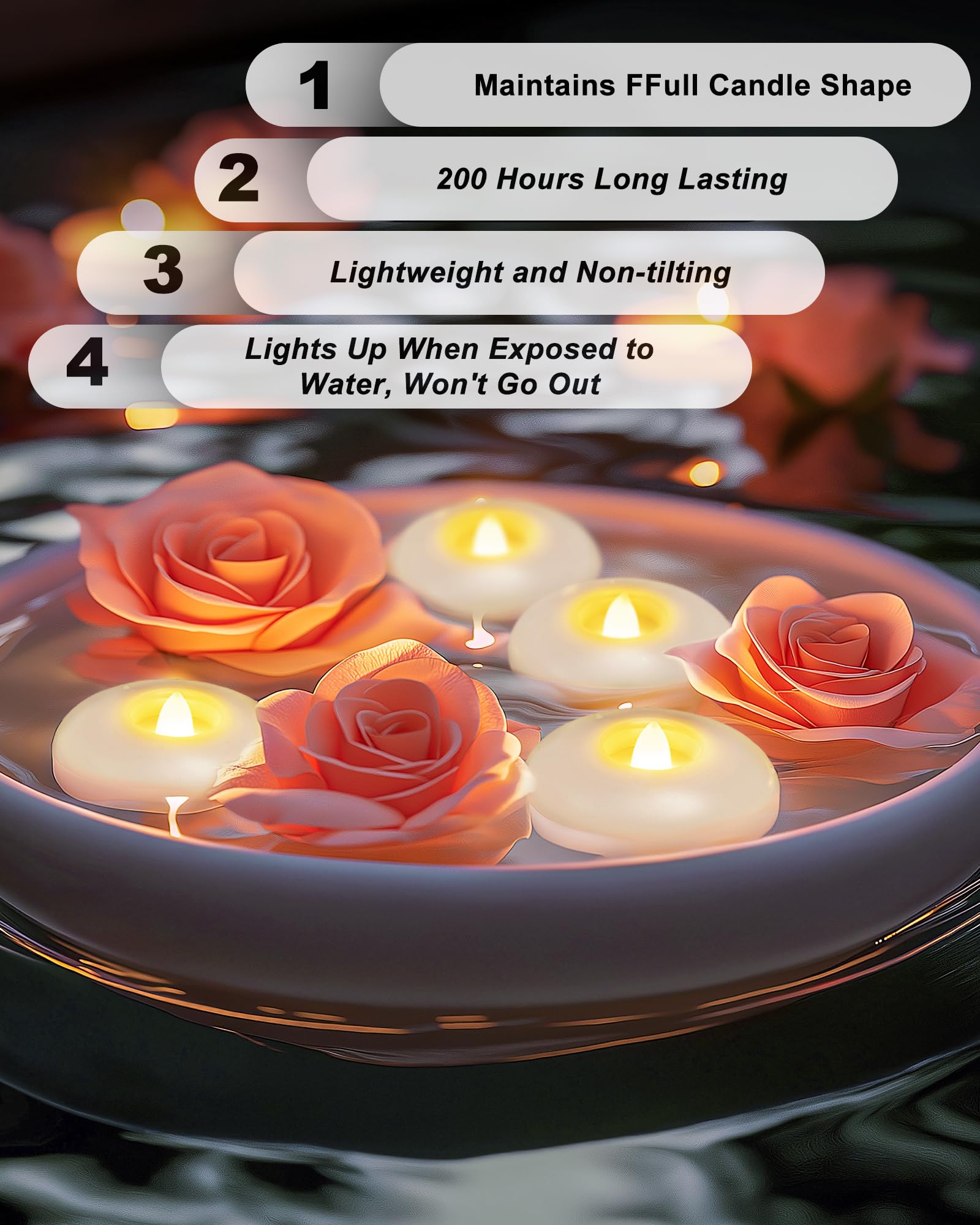5plots wedding centerpiece candles create elegant tables with flicker free safety
