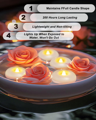 5plots wedding centerpiece candles create elegant tables with flicker free safety