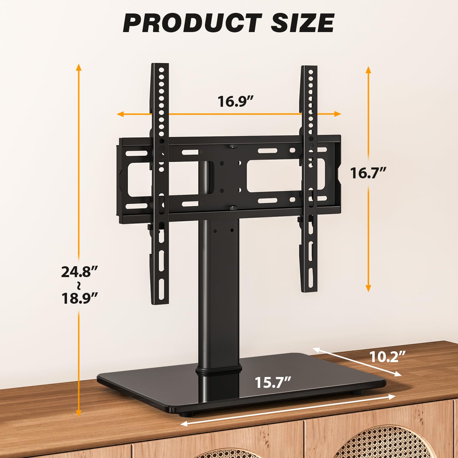 5Rcom tempered glass base adds stability and a premium look.