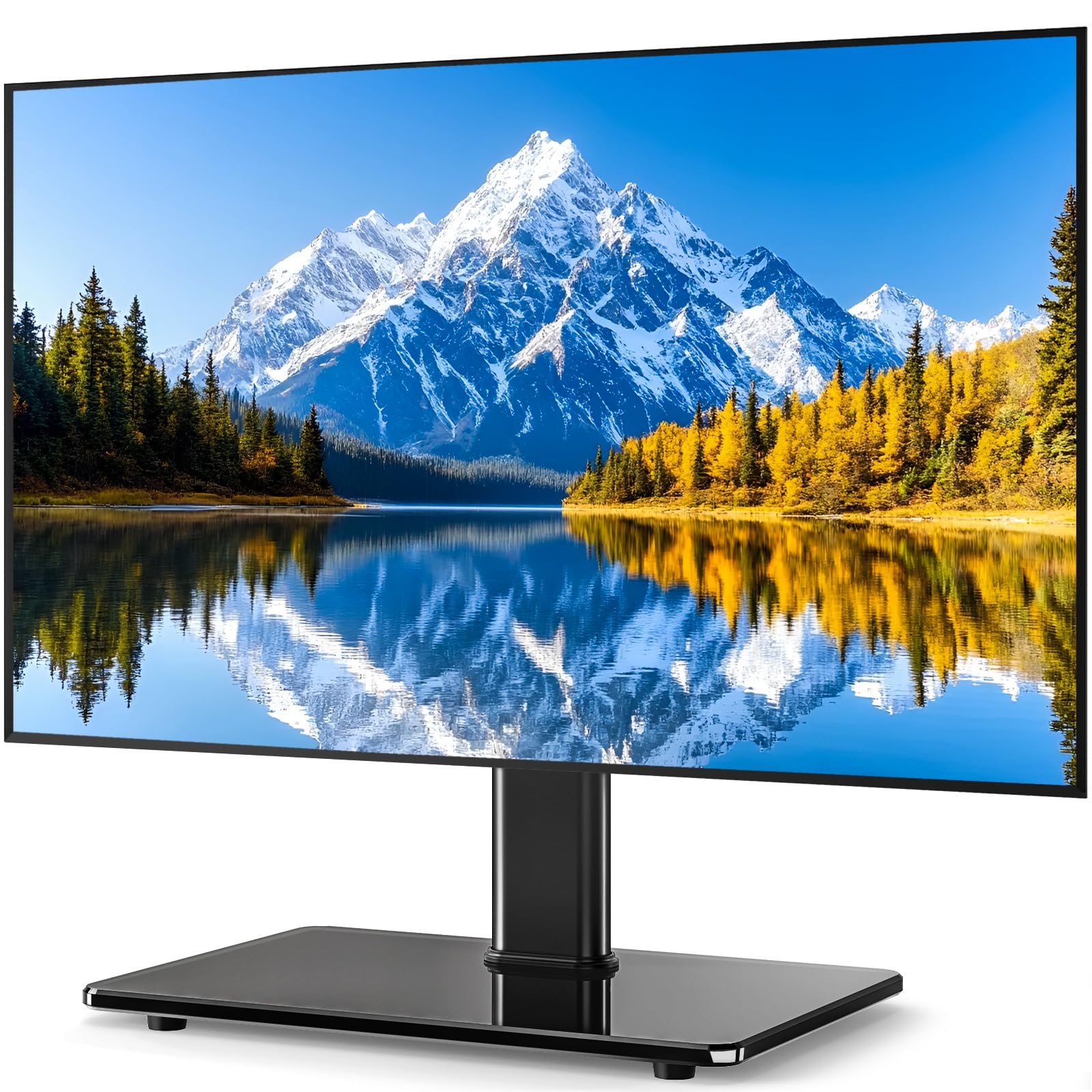 5Rcom universal swivel TV stand base for 27–60 inch TVs, stable and sturdy.