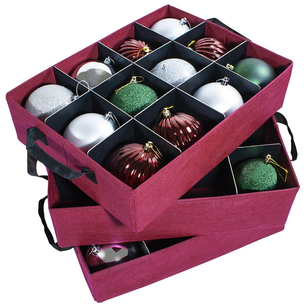 612 Vermont adjustable acid-free dividers keep ornaments protected while organizing.