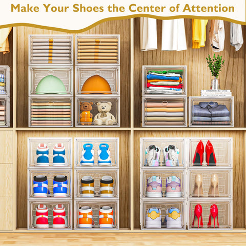 7 code clear storage boxes for hats, clothes, and small items
