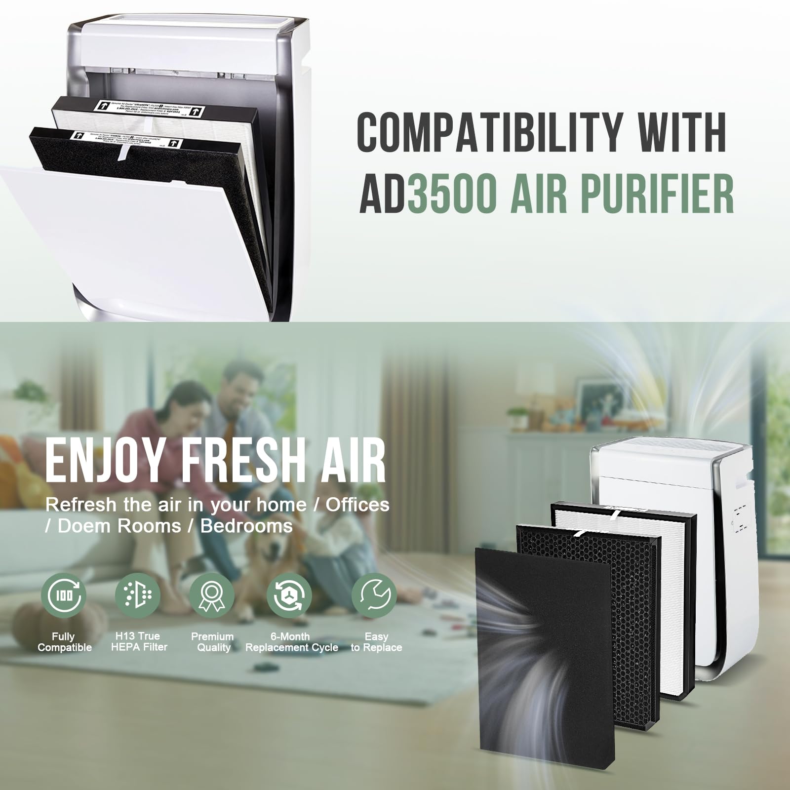 AD3500 carbon filter from 7th Science Gear reduces odors in indoor spaces.