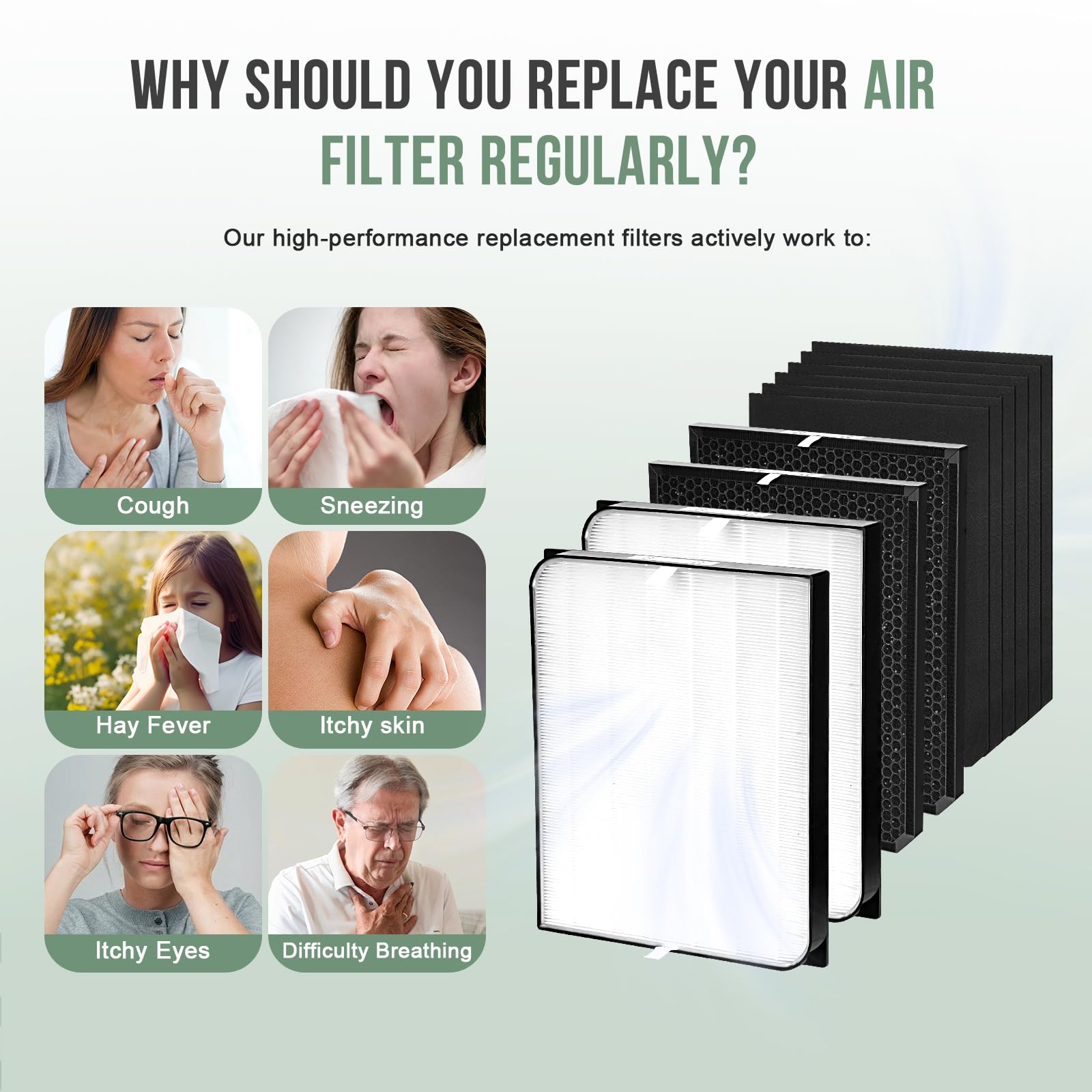 AD3500 pre-filter by 7th Science Gear traps larger particles and extends filter life.