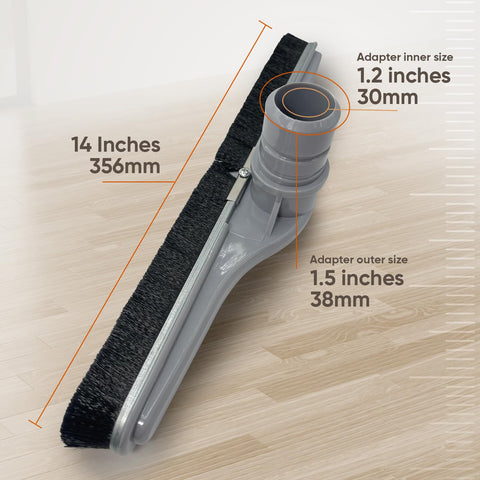 848 Store 14-inch hard surface brush ideal for tile and wood floors.