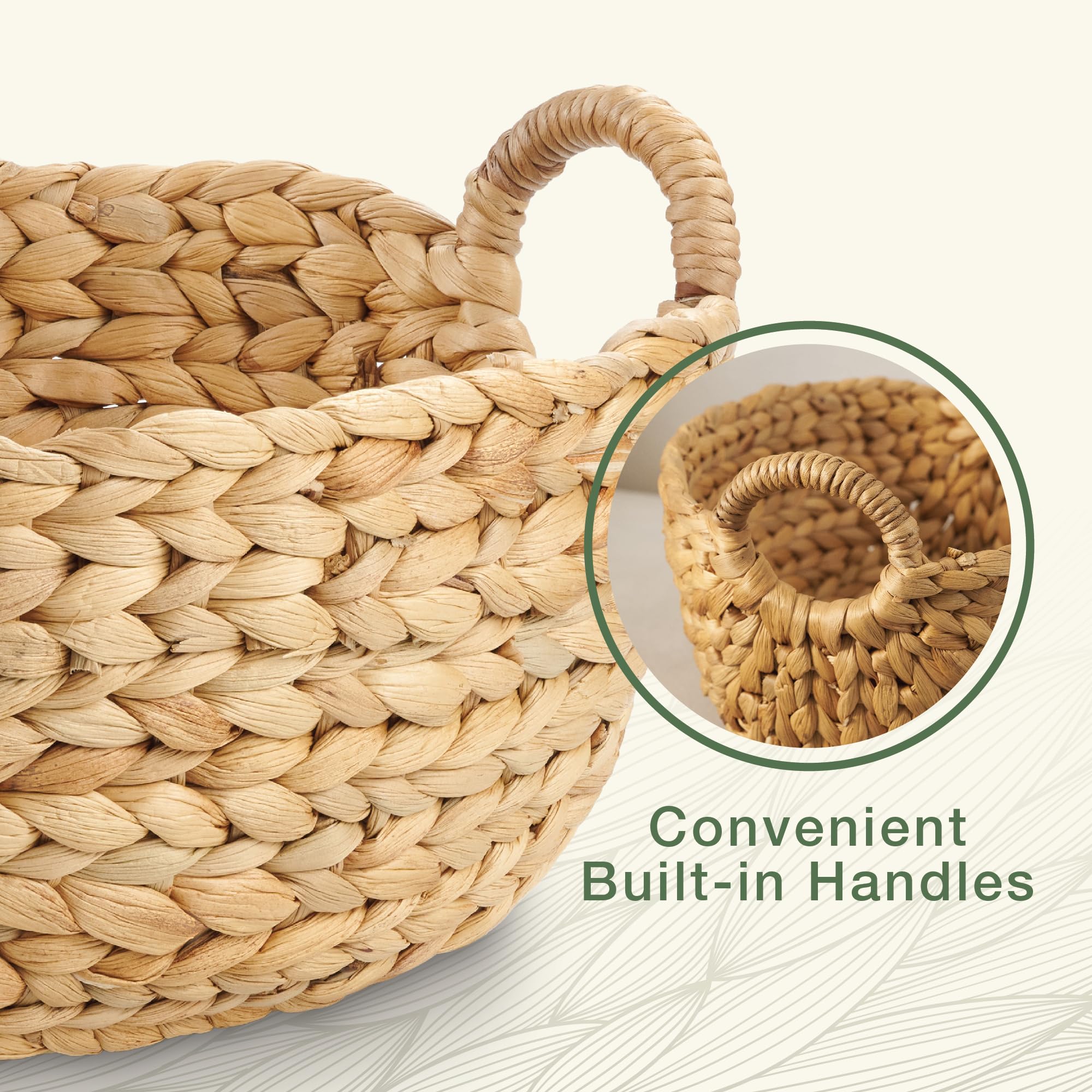84ECO natural decorative wicker baskets in living room for cozy, tidy storage