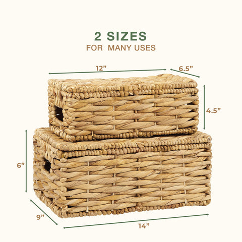 84ECO rattan box with lid on dresser blending natural tones