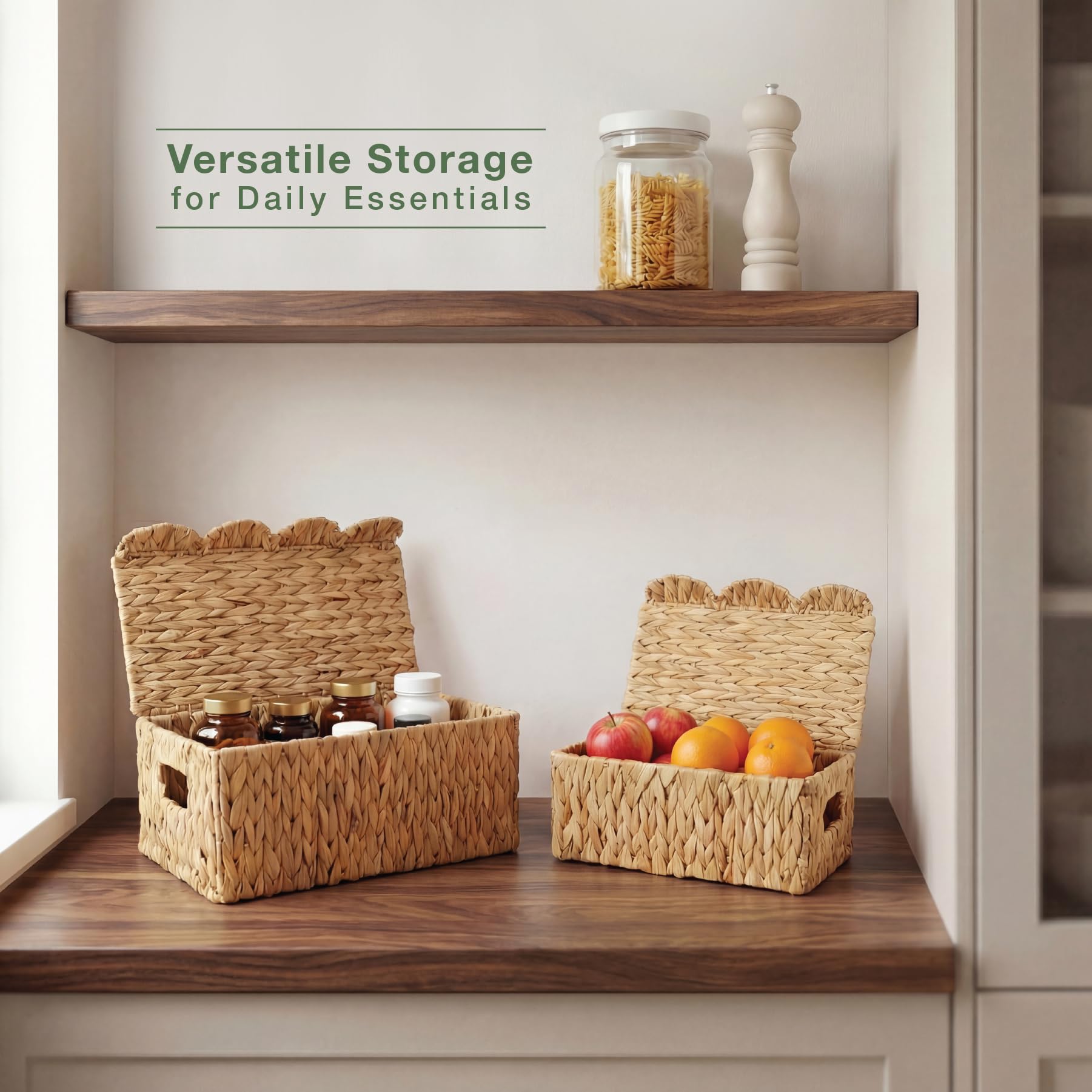 84ECO small wicker box with lid ideal for cosmetics and toiletries