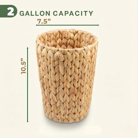 84ECO wicker trash can 2-pack set offers versatile waste, storage, or decor