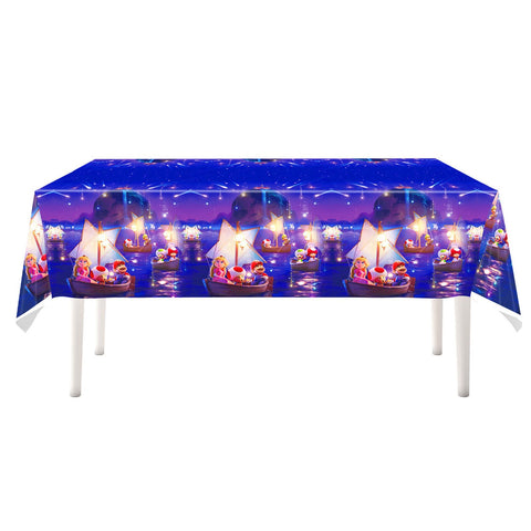 88xiaoyun Mario banner and tablecloth tie the theme together