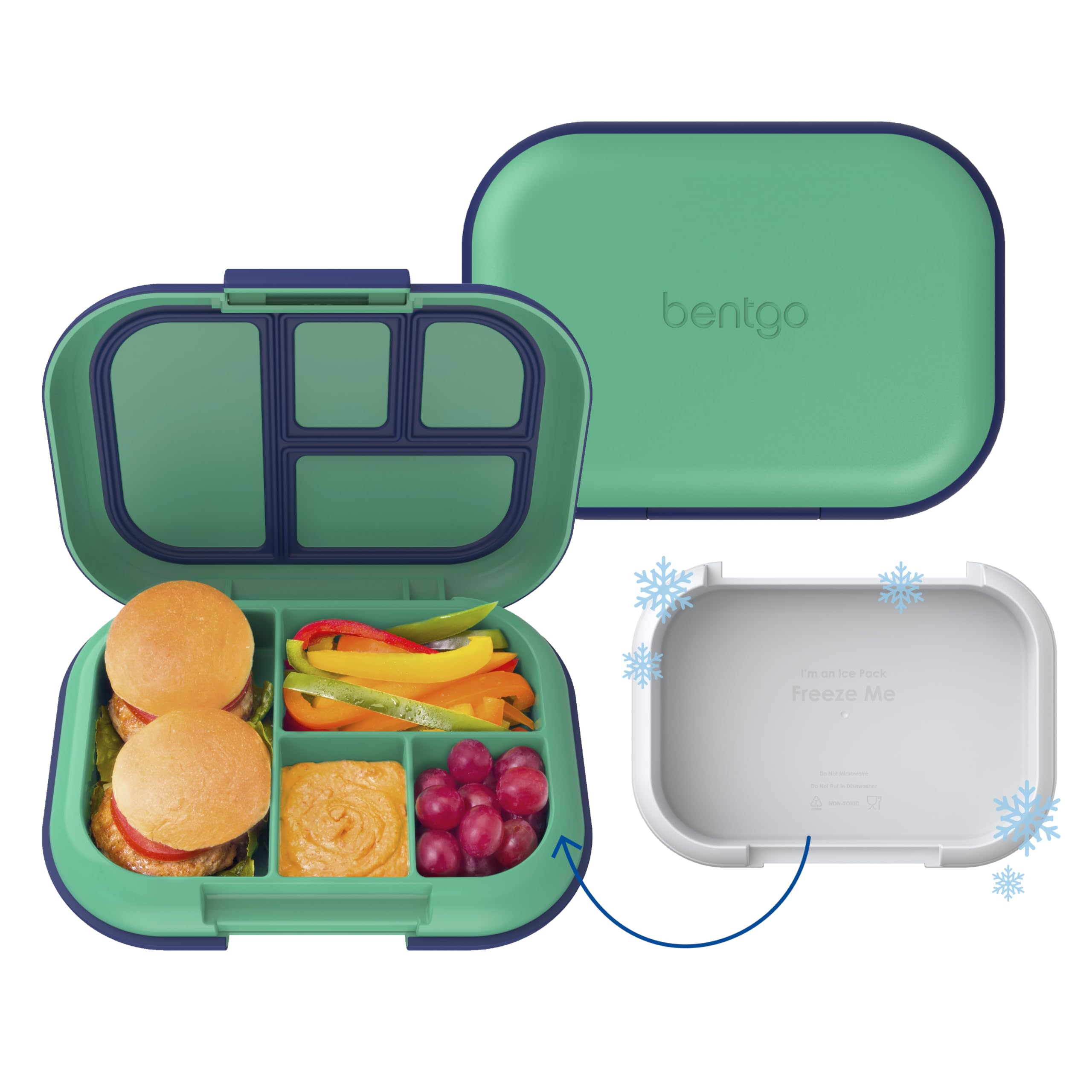 Bentgo Chill Kids built-in ice pack keeps lunch cool for hours