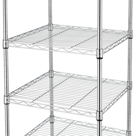 Finnhomy chrome shelving displaying rust-resistant finish and strong support.